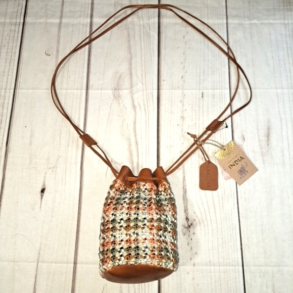 Handbags - Handcrafted in India Genuine Leather Bucket Bag Purse